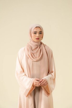 Peach Georgette Hijab